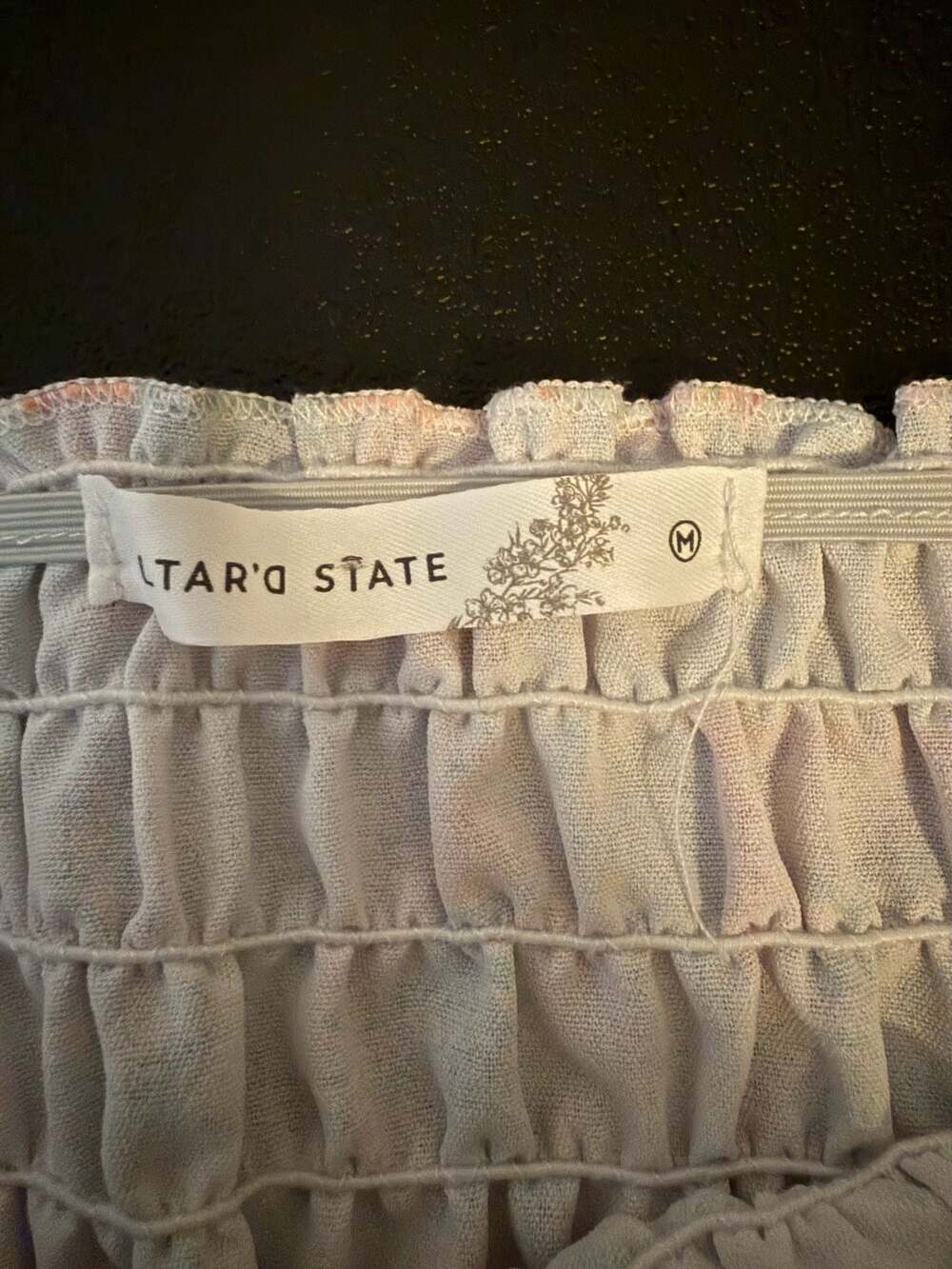 Altar'd State Floral Smocked Tube Top Size M - Picture 6 of 7